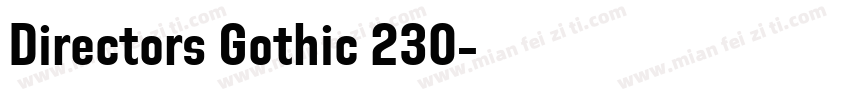 Directors Gothic 230字体转换